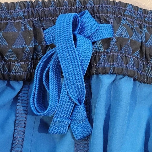 Eddie Bauer Travex Shorts Mens Large L Blue Stretch Drawstring Poly Nylon Cargo - Picture 9 of 12